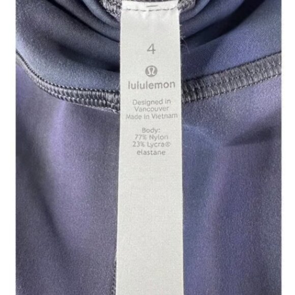 Lululemon In Movement Tight 25 Everlux Sz 4 Spray Dye Lunar Purple Intergalactic - Picture 7 of 8